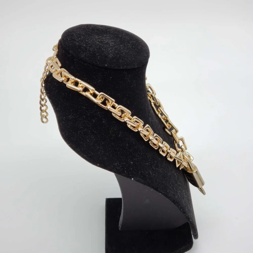 Authentic Louis Vuitton Lock & Key with Unbranded Gold Plated Chain Necklace - Picture 6 of 7
